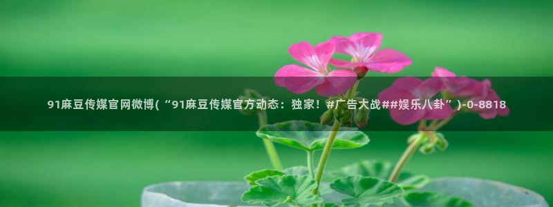 麻豆视频 站合集：91麻豆传媒官网微博(“91麻豆传媒官方动态：独家！#广告大战##娱乐八卦”)