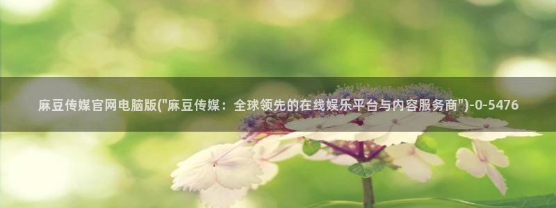 麻豆视频 资源更新：麻豆传媒官网电脑版(\